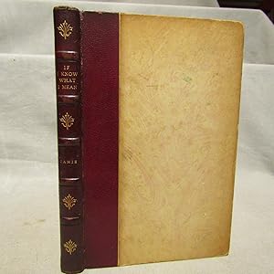 If I Know What I Mean First edition 1925 signed by Janis, eleven plates after drawings by Robert ...