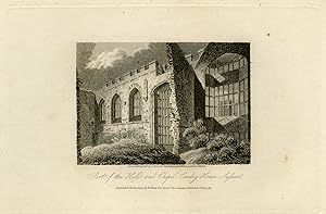 Antique Print-Architecture-View of ruins of Cowdry House in Sussex-Storer-1810