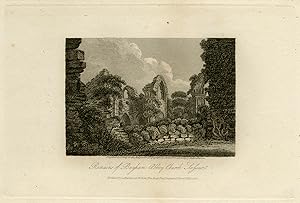 Antique Print-Architecture-View of Bayham abbey in Sussex-Burrow-Greig-1810