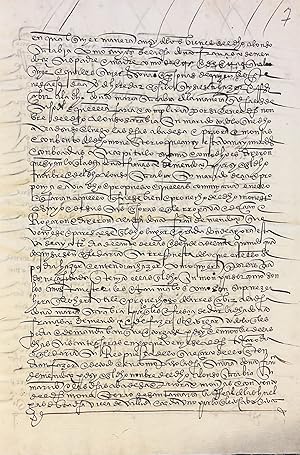 Escritura de Renuncia de su Legítima otorgada por D.a María de Sarabia en favor del Convento de S...