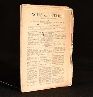 Notes and Queries: A Medium of Inter-Communication for Literary Men, Artists, Antiquaries, Geneal...