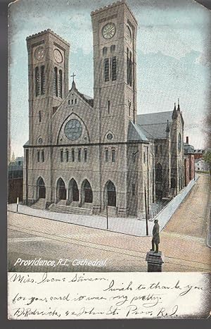 Cathedral, Providence, RI 1905 Postcard