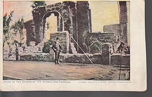 Ruins, Church of the Advent, San Francisco 1906 Hearst Photo Postcard