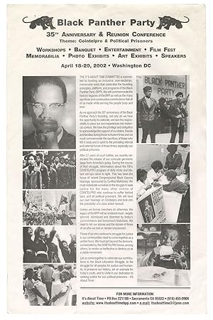 Poster for Black Panther Party 35th Anniversary & Reunion Conference