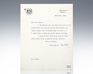 Winston S. Churchill Typed Letter Signed.