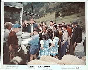 The Mountain Mini Lobby Card 1956 Tour bus stopped by sheep!