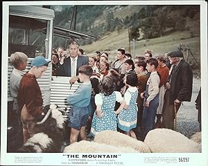 The Mountain Mini Lobby Card 1956 Tour bus stopped by sheep!