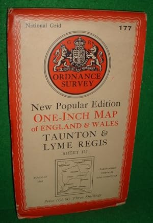 Ordnance Survey New Popular Edition One-Inch Map of England & Wales Taunton and Lyme Regis Sheet 177