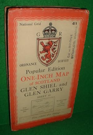 Ordnance Survey Popular Edition One-Inch Map of Scotland Glen Shiel and Glen Garry Sheet 41