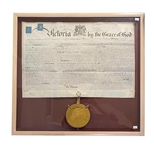 Patent with wax seal, Henry Gardner , Barbed Wire .