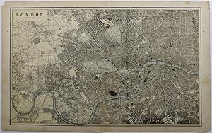 1888 Color Map of London,England