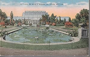 Shaw's Garden MO Botanical Garden Entrance 1940 1¢ Washington Linen