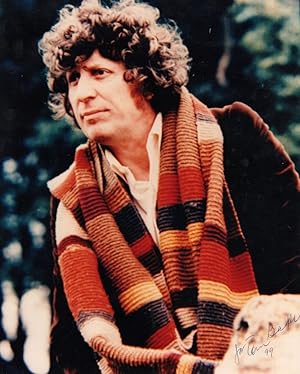 Tom Baker Dr Doctor Who 1999 Large 10x8 Hand Signed Photo