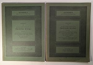 CATALOGUE OF THE WELL KNOWN COLLECTION OF PRINTED BOOKS FORMED BY THE LATE DR. A.N.L. MUNBY, T.D....