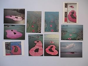 Christo Collection of 56 unmailed postcards with 1 signed on front