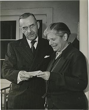 Original press photograph of Thomas Mann and his wife Katia, circa 1954