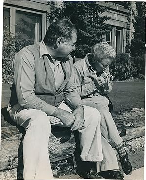 Original photograph of Ernest Hemingway and his wife Mary, circa late 1950s