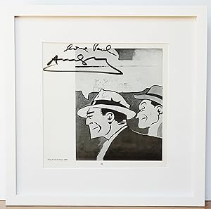 ANDY WARHOL SIGNED PRINT PAGE "DICK TRACY, FRAMED ~ W. PSA/COA