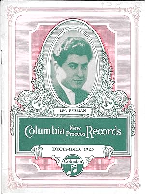 COLUMBIA NEW PROCESS RECORDS. December, 1925