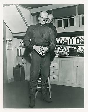The Thing From Another World (Original photograph of James Arness and his stunt double on the set...