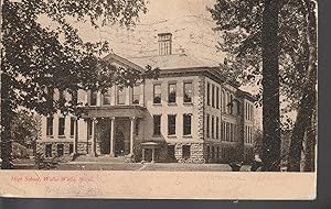 Walla Walla, WA High School 1907 Photo 1¢ Franklin