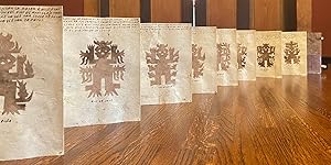 [MEXICAN OTOMI MANUSCRIPT ON AMATE BARK "PAPER"]. Tratamiento de una ofrenda para pedir la lluvia...