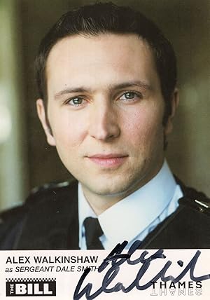 Alex Walkinshaw as Sergeant Dale Smith The Bill ITV Hand Signed Cast Card Photo