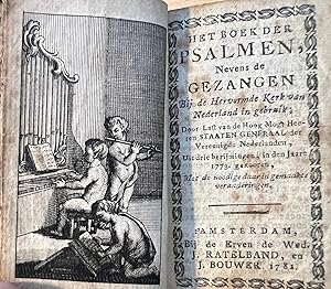 Miniature bible 1781 | Het boek der psalmen, nevens de gezangen bij de hervormde kerk van Nederla...
