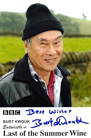 Burt Kwouk Last Of The Summer Wine Hand Signed Cast Card Photo