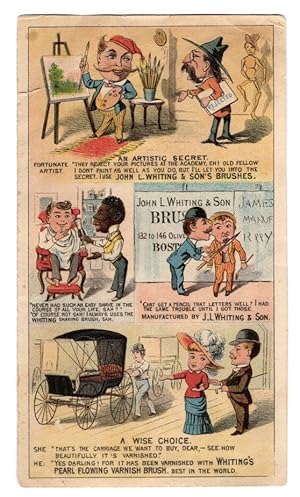 John L. Whiting & Son's Brushes Print Ad 1883