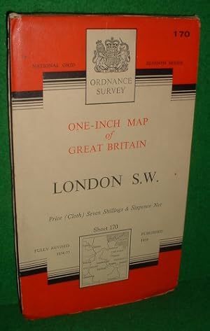 ORDNANCE SURVEY ONE-INCH MAP OF GREAT BRITAIN LONDON S.W. SHEET 170