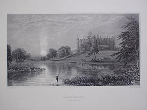 Original Antique Engraving Illustrating Charlecote, from the Avon, in Warwickshire. Published By ...