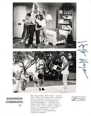 Hulk Hogan WWE WWF Suburban Commando Film 10x8 Hand Signed Photo