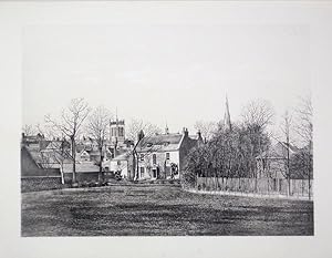 Original Antique Photo Lithograph Illustrating Wollaston House in Dorset. Published By J.Pouncy i...