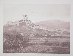 Original Antique Photo Lithograph Illustrating Corfe Castle in Dorset. Published By J.Pouncy in 1...