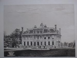 Original Antique Photo Lithograph Illustrating Kingston Lacy in Dorset. Published By J.Pouncy in ...