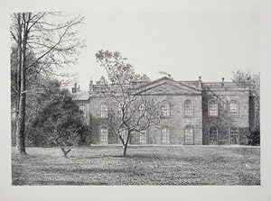 Original Antique Photo Lithograph Illustrating Leweston House, the Seat of Robert Gordon, Esq, in...