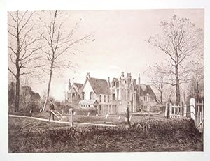 Original Antique Photo Lithograph Illustrating Studland Manor House in Dorset. Published By J.Pou...