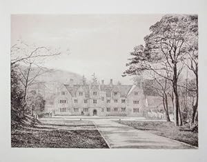 Original Antique Photo Lithograph Illustrating Creech Grange in Dorset. Published By J.Pouncy in ...