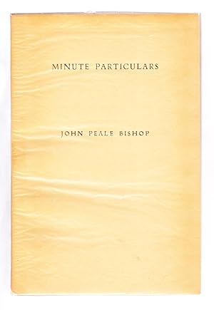 Minute Particulars (Signed)