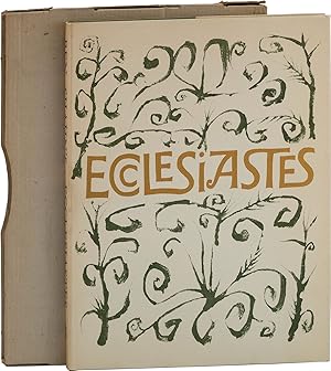 Ecclesiastes, or, The Preacher [Inscribed by Sol Libsohn]