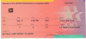 Games of the XXIII Olympiad 1984 ticket stub