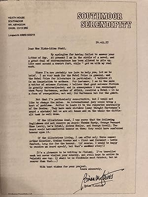 An Archive of 2 Autograph Letters, 6 Typed Letters Signed & Autograph Manuscript