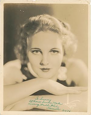 Original photograph of Harriette Haddon, inscribed by Haddon in 1934