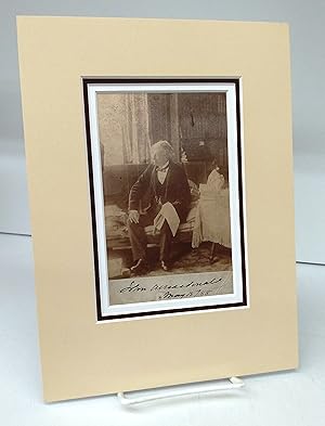 Signed photograph of Sir John A. Macdonald