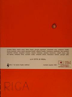 LA CITTA' DI RIGA. Periodico quadrimestrale d'arte n° 2. Primavera 1977.