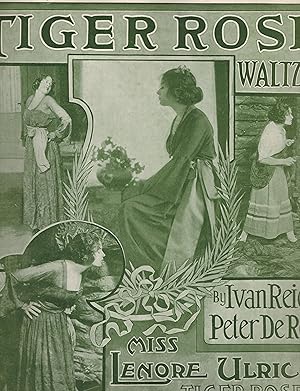 Tiger Rose Waltzes - Lenore Ulric Cover - Vintage Sheet Music
