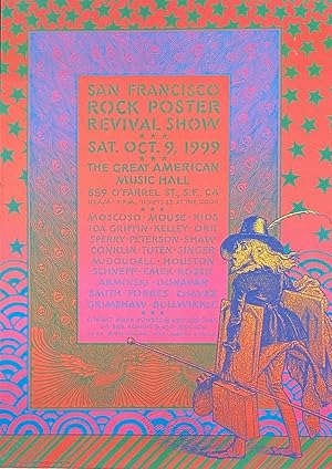 San Francisco Rock Poster Revival Show / Sat. Oct. 9, 1999 [poster, signed by Moscoso]