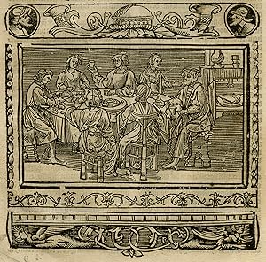 Antique Print-Dinner of King of France and Louis de Male-Doppere-Vorsterman-1531