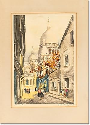 Original Watercolor - Montmartre, Sacré Coeur